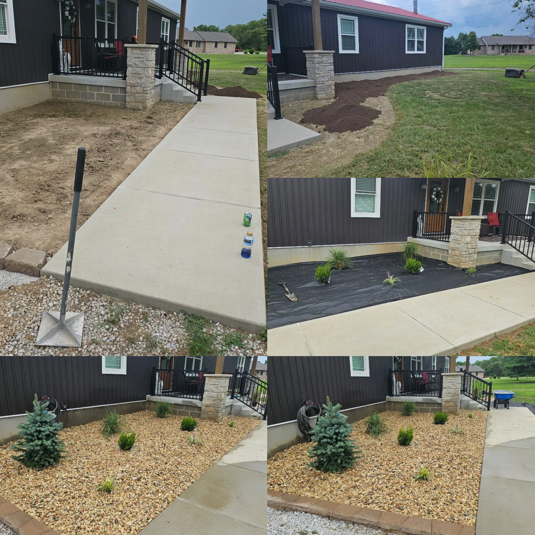 Landscaping and planting bed work by Main Street Lawn & Landscape in Illinois