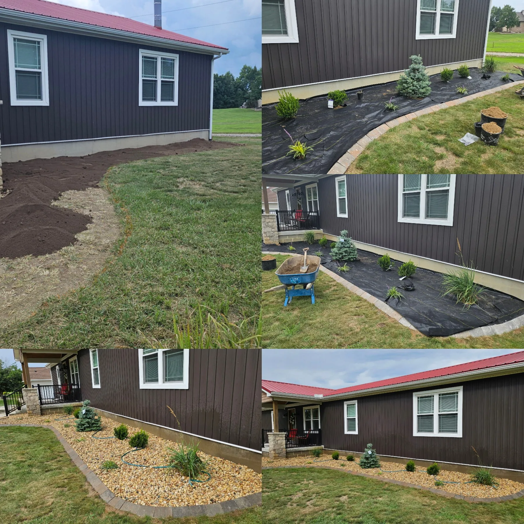 Landscaping and planting bed work by Main Street Lawn & Landscape in Illinois