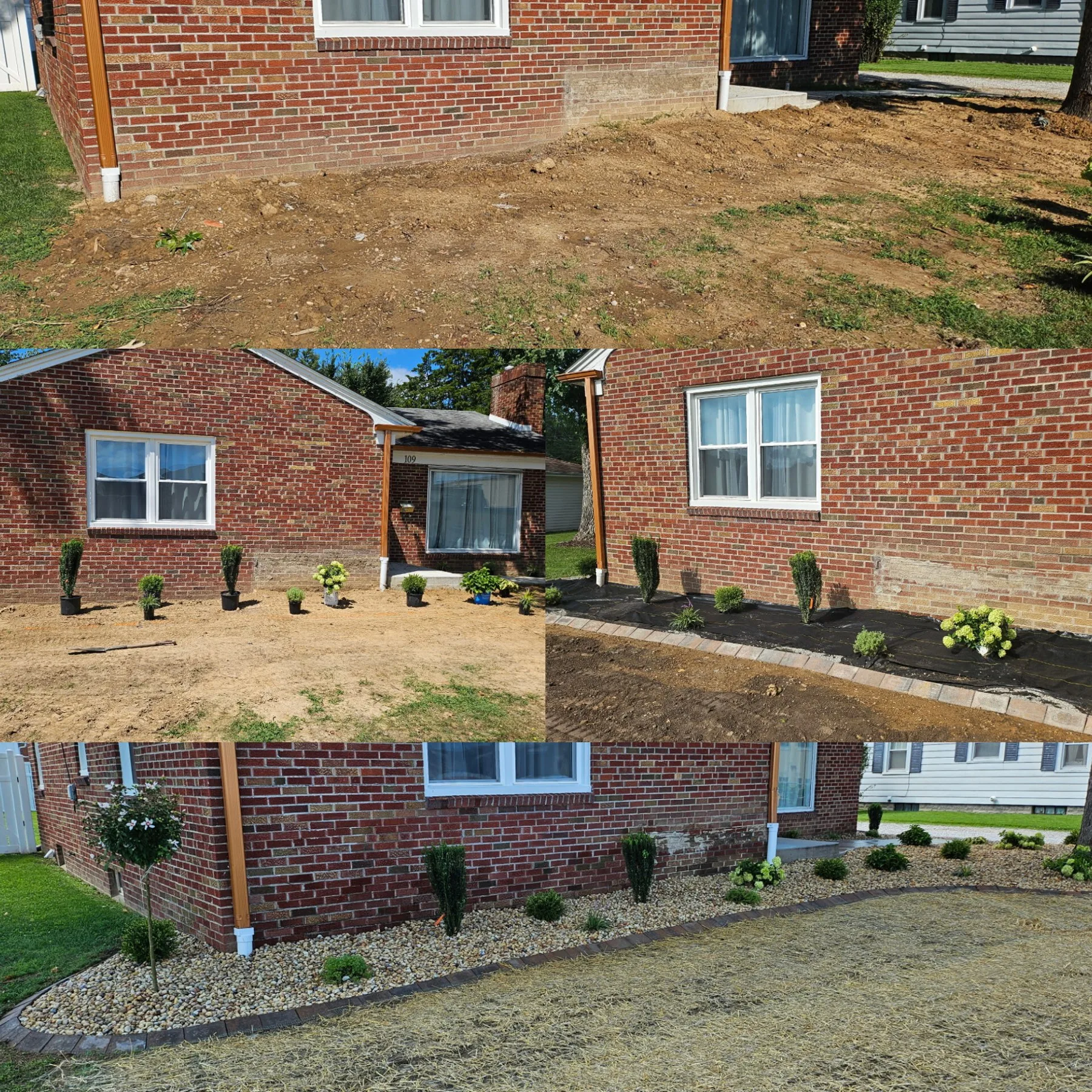 Landscaping and planting bed work by Main Street Lawn & Landscape in Illinois
