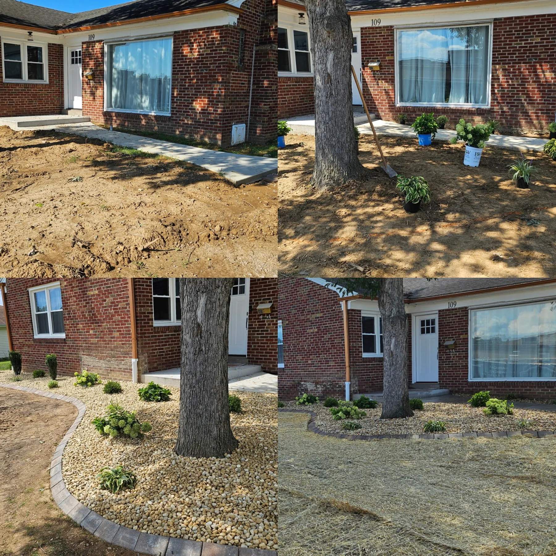 Landscaping and planting bed work by Main Street Lawn & Landscape in Illinois
