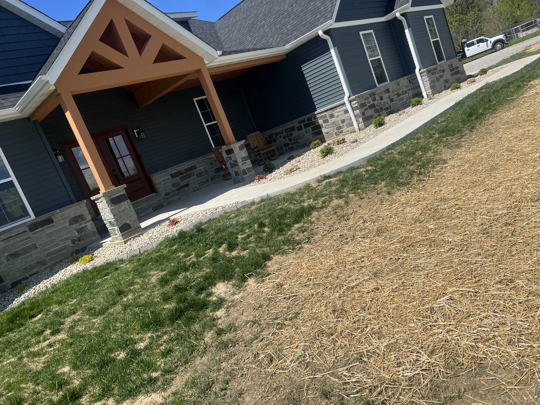 Landscaping and planting bed work by Main Street Lawn & Landscape in Illinois