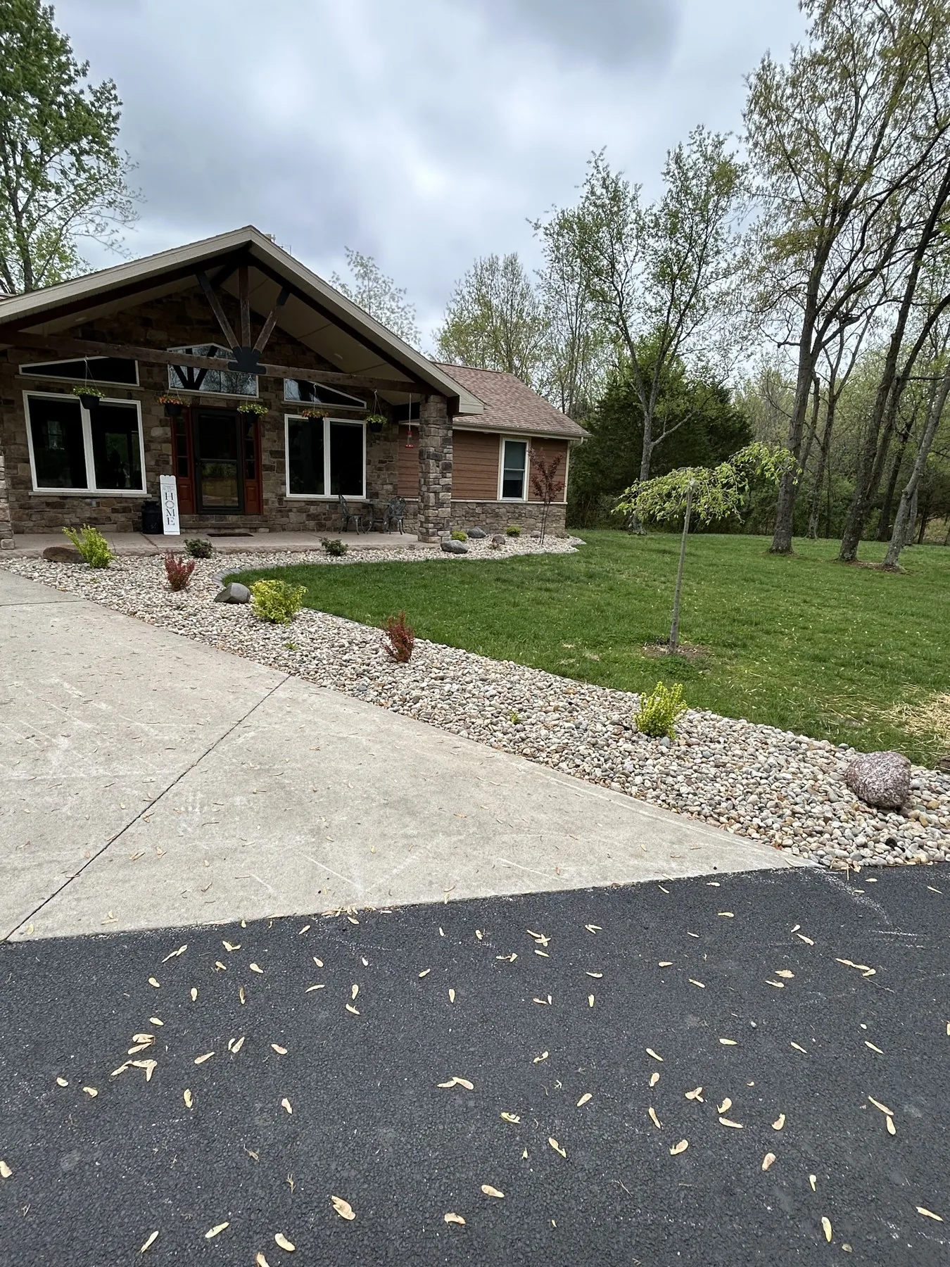 Landscaping and planting bed work by Main Street Lawn & Landscape in Illinois
