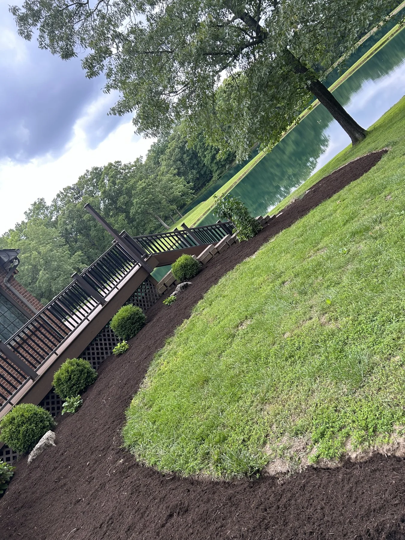 Landscaping and planting bed work by Main Street Lawn & Landscape in Illinois